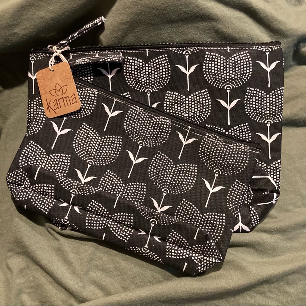 Karma Canvas Cosmetic Bags